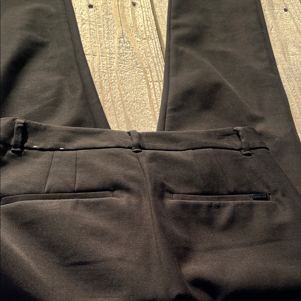 White House Black Market Black Straight-Leg Dress Pants - Picture 11 of 12